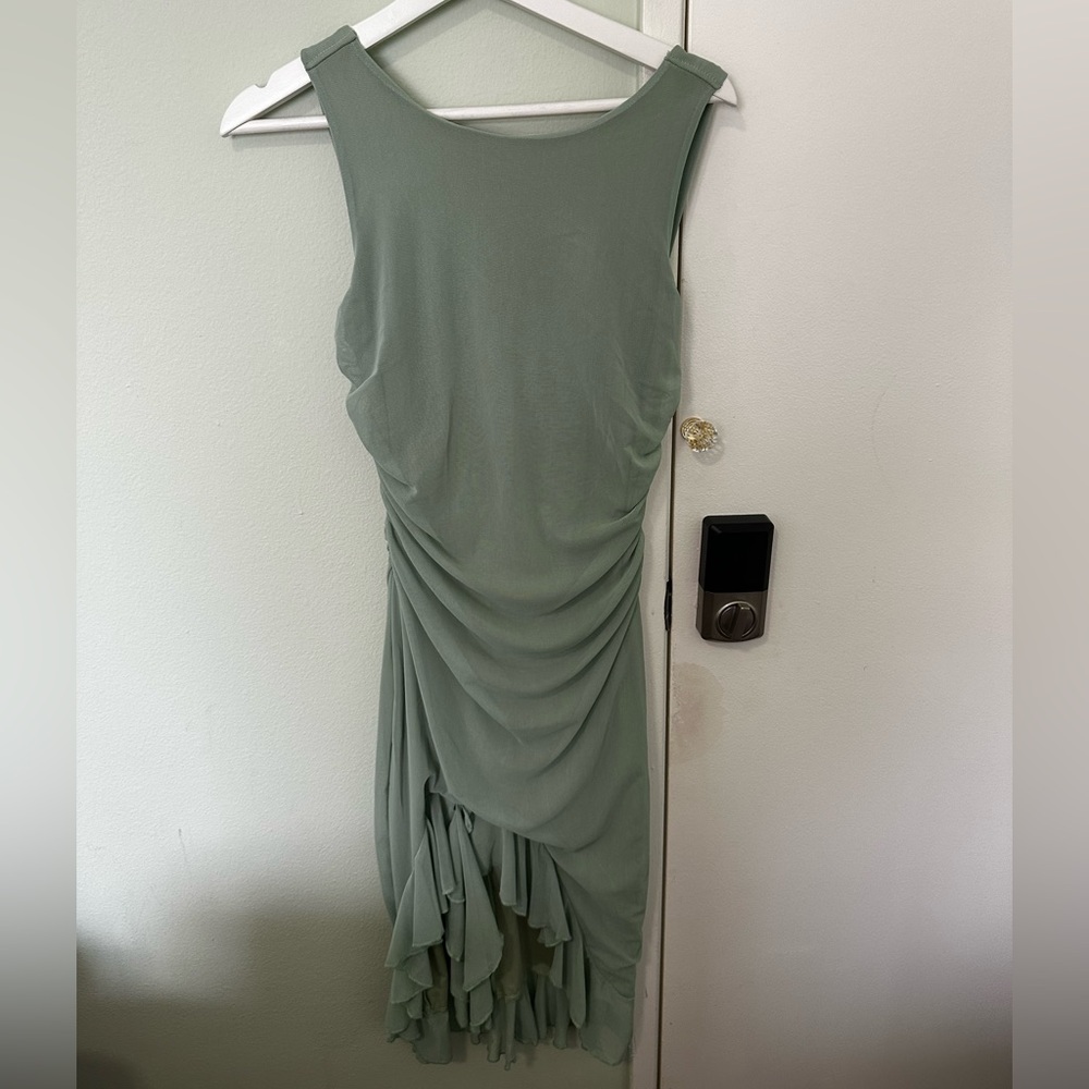 Elegant Sleeveless Bella Barnett Sage Green Dress